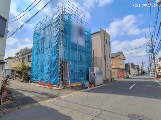 千葉県松戸市栄町７丁目の新築戸建てシート写真 2026年2月17日撮影