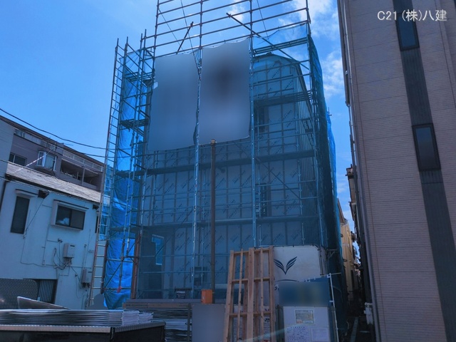 千葉県松戸市栄町7丁目の新築戸建てシート写真 2026年3月8日撮影