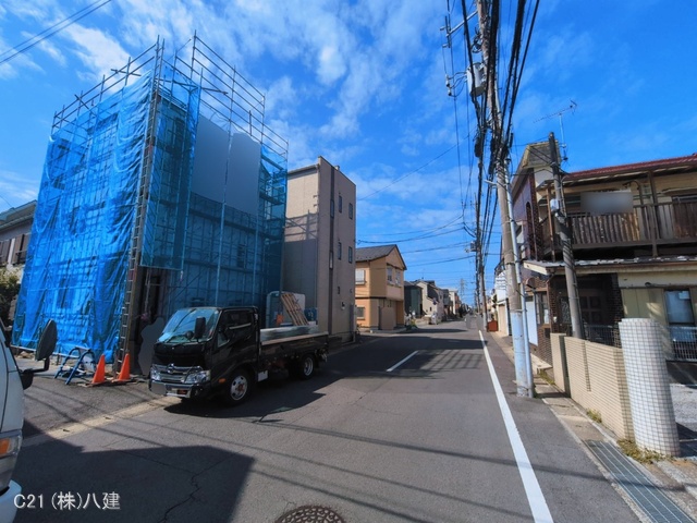 千葉県松戸市栄町7丁目の新築戸建てシート写真 2026年3月8日撮影