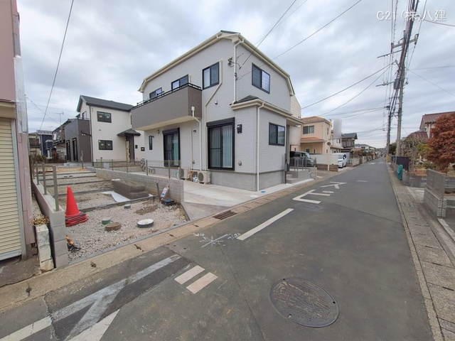 千葉県松戸市松飛台の新築戸建て外構写真 2026年1月27日撮影