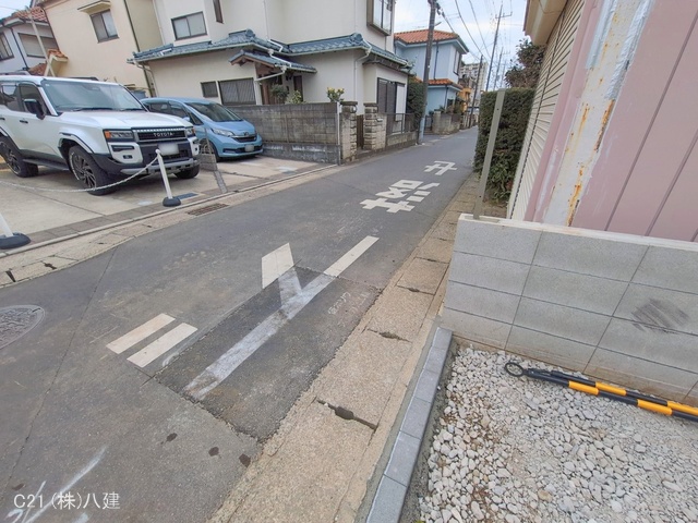 千葉県松戸市松飛台の新築戸建て外構写真 2026年1月27日撮影