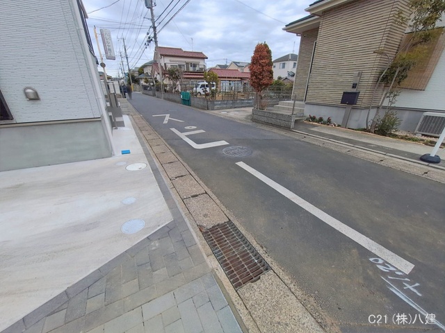 千葉県松戸市松飛台の新築戸建て外構写真 2026年1月27日撮影