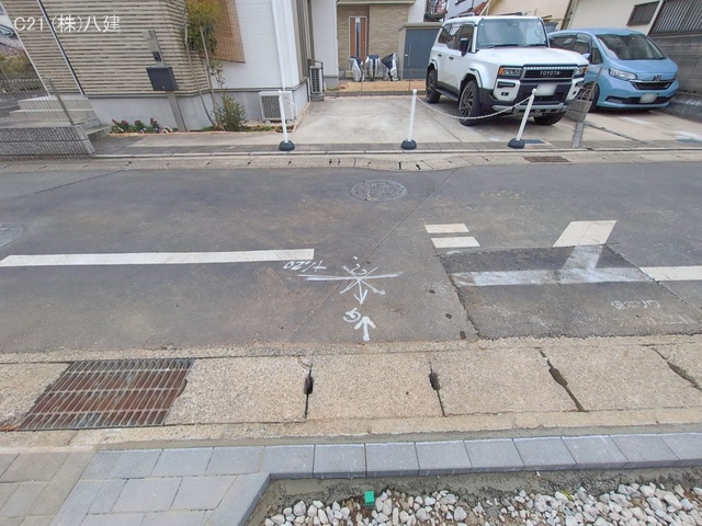 千葉県松戸市松飛台の新築戸建て外構写真 2026年1月27日撮影