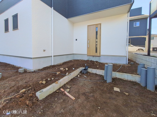 千葉県流山市富士見台１丁目の新築戸建て外構写真 2026年1月7日撮影