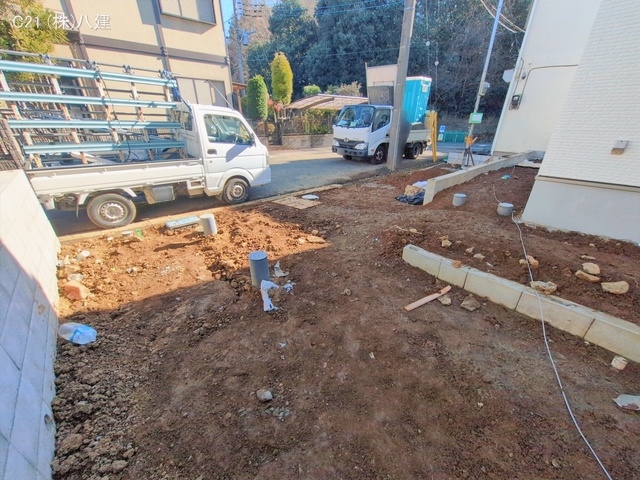 千葉県流山市富士見台１丁目の新築戸建て外構写真 2026年1月7日撮影