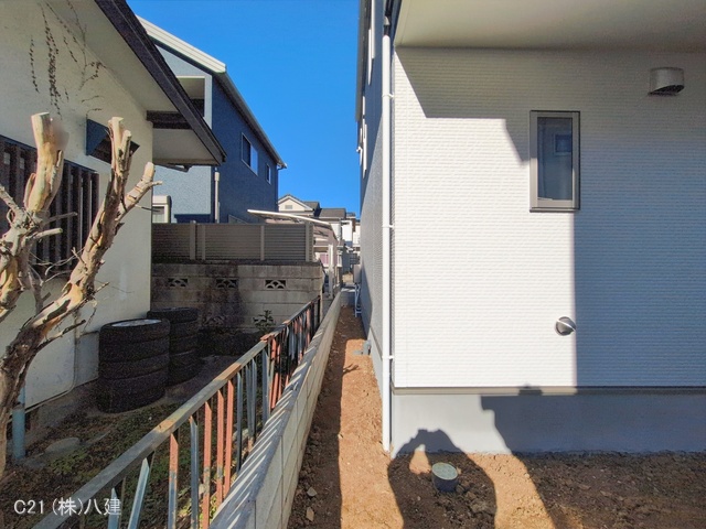 千葉県流山市富士見台１丁目の新築戸建て外構写真 2026年1月7日撮影