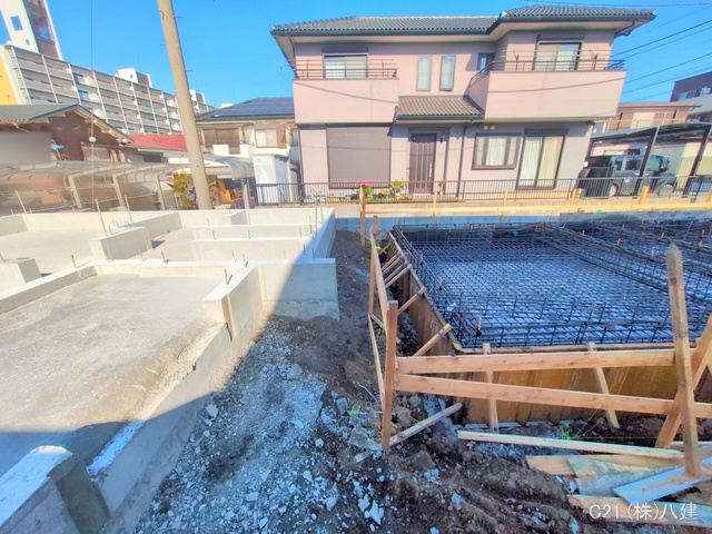 千葉県流山市向小金1丁目の新築戸建て基礎写真 2025年11月30日撮影