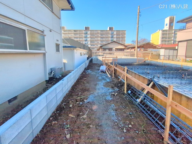 千葉県流山市向小金1丁目の新築戸建て基礎写真 2025年11月30日撮影