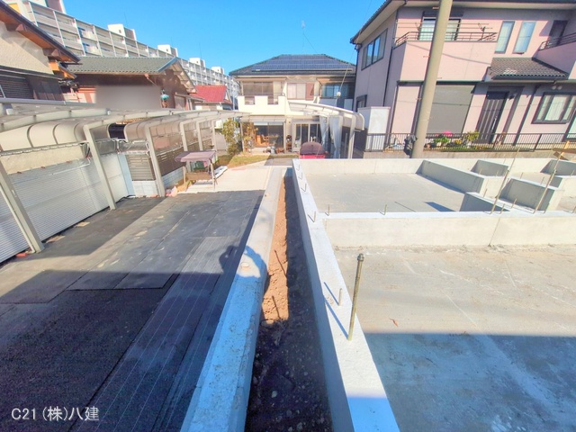 千葉県流山市向小金1丁目の新築戸建て基礎写真 2025年11月30日撮影