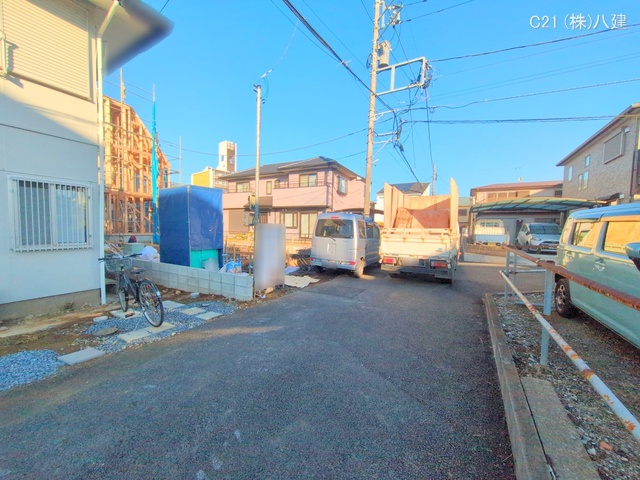 千葉県流山市向小金１丁目の新築戸建て上棟写真 2025年12月22日撮影