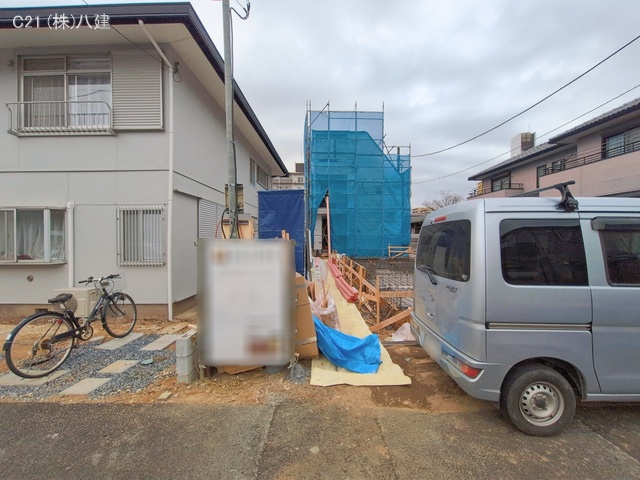 千葉県流山市向小金１丁目の新築戸建てシート写真 2026年1月19日撮影