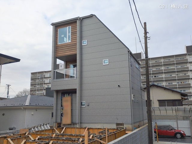 千葉県流山市向小金１丁目の新築戸建て外構写真 2026年2月19日撮影
