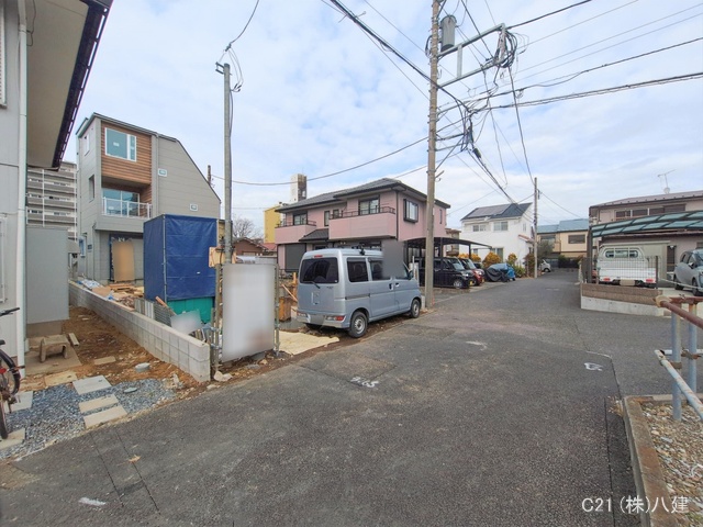 千葉県流山市向小金１丁目の新築戸建て外構写真 2026年2月19日撮影
