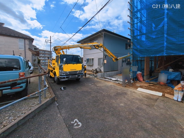 千葉県流山市向小金1丁目の新築戸建て外構写真 2026年3月8日撮影