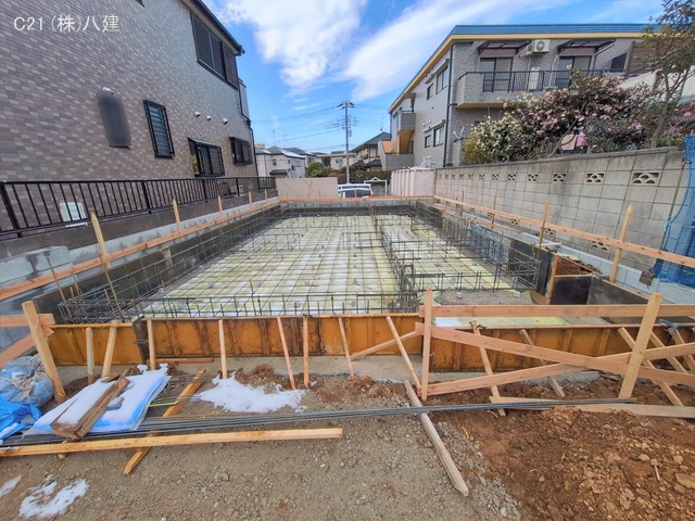 千葉県松戸市松戸の新築戸建て基礎写真 2026年1月4日撮影