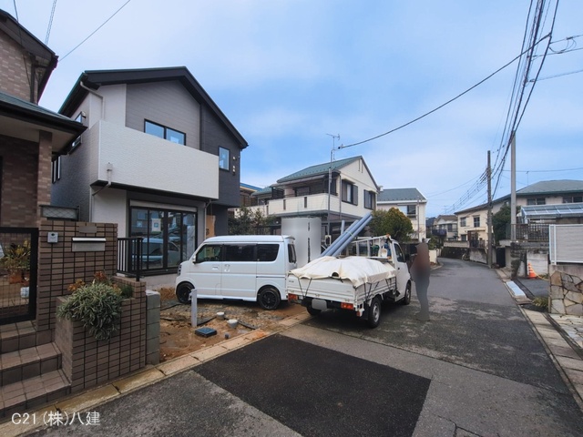 千葉県松戸市松戸の新築戸建て外構写真 2026年3月3日撮影