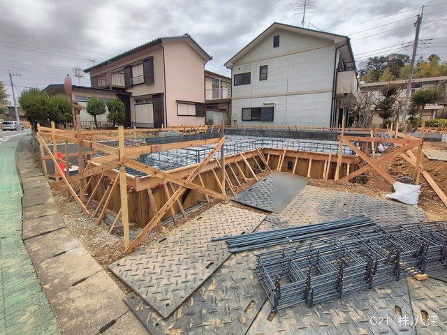千葉県流山市名都借の新築戸建て基礎写真 2026年1月19日撮影