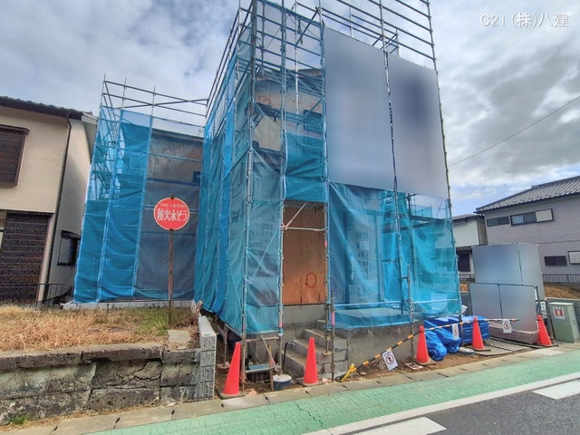 千葉県流山市名都借の新築戸建て上棟写真 2026年2月19日撮影