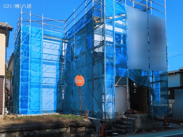 千葉県流山市名都借の新築戸建てシート写真 2026年3月3日撮影