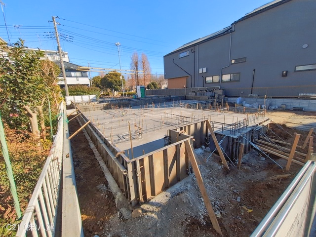 千葉県松戸市新松戸７丁目の新築戸建て基礎写真 2026年1月7日撮影