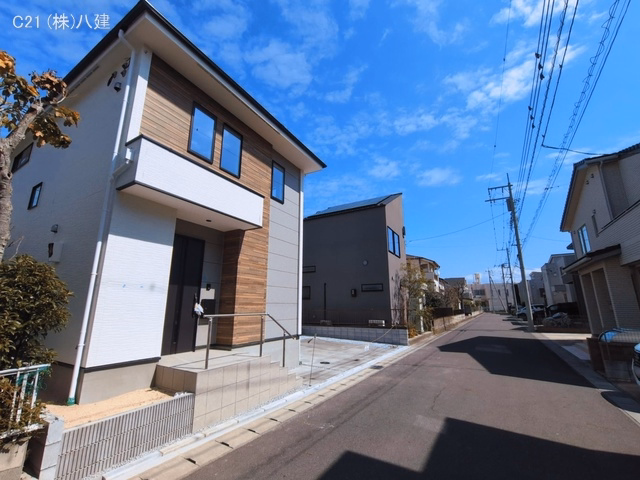 千葉県松戸市新松戸７丁目の新築戸建て外構写真 2026年3月8日撮影