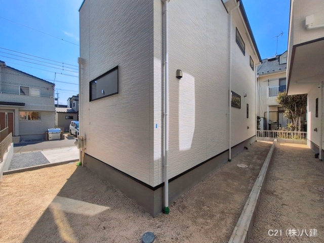 千葉県松戸市新松戸７丁目の新築戸建て完成写真 2026年3月23日撮影