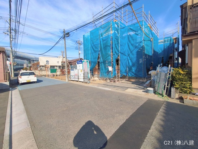 千葉県松戸市小山の新築戸建て上棟写真 2026年2月4日撮影