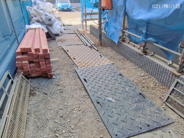 千葉県松戸市小山の新築戸建て上棟写真 2026年2月4日撮影