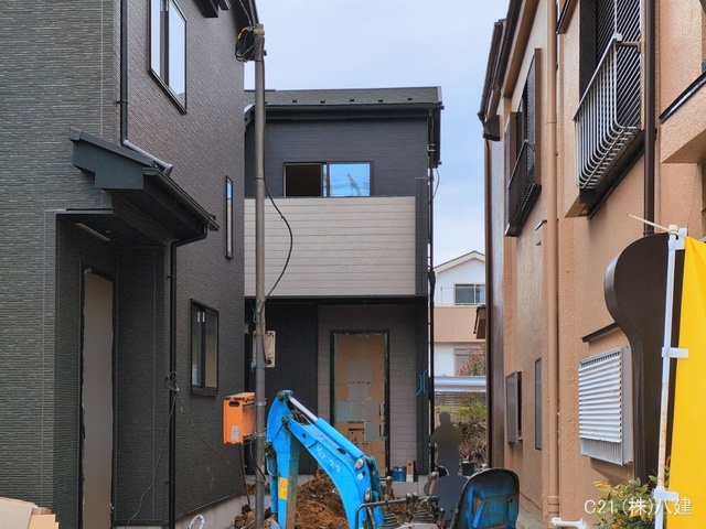 千葉県松戸市小山の新築戸建て外構写真 2026年3月16日撮影