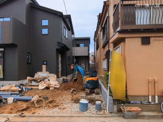 千葉県松戸市小山の新築戸建て外構写真 2026年3月16日撮影