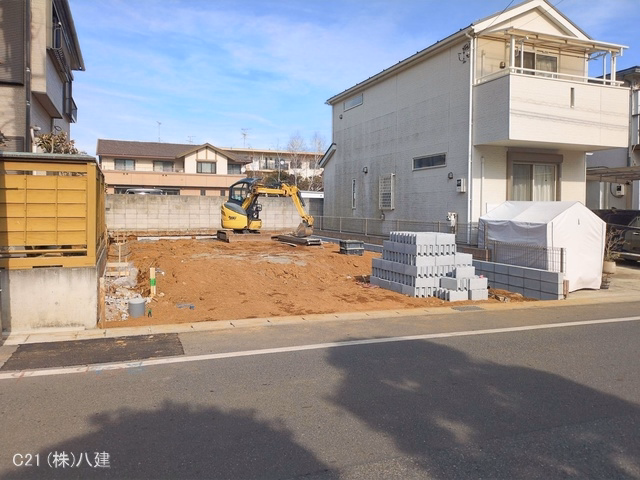 千葉県松戸市六高台7丁目の新築戸建て更地・土地写真 2026年2月9日撮影