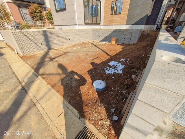 千葉県松戸市千駄堀の新築戸建て外構写真 2026年1月4日撮影