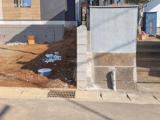 千葉県松戸市千駄堀の新築戸建て外構写真 2026年1月4日撮影