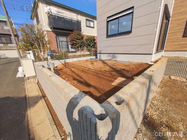 千葉県松戸市千駄堀の新築戸建て外構写真 2026年1月4日撮影