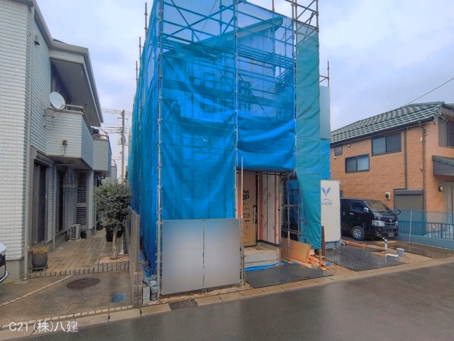 千葉県松戸市松飛台の新築戸建てシート写真 2026年3月24日撮影