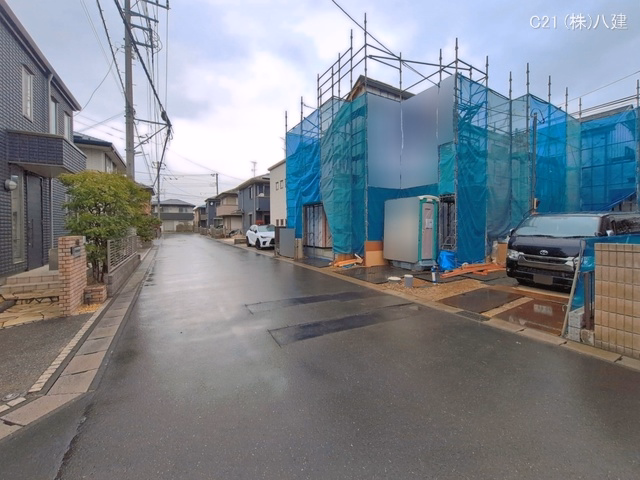千葉県松戸市松飛台の新築戸建てシート写真 2026年3月24日撮影