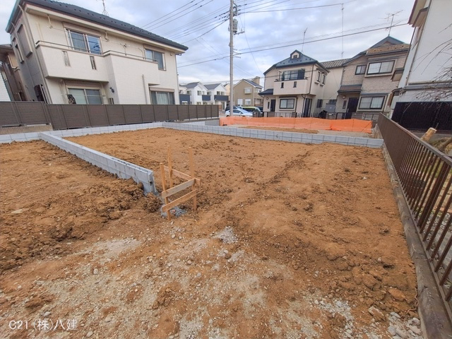 千葉県松戸市松飛台の新築戸建て更地・土地写真 2026年1月19日撮影
