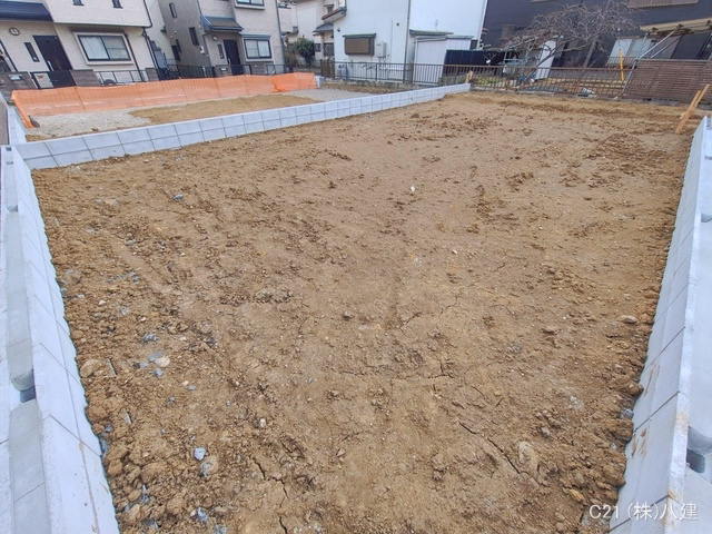 千葉県松戸市松飛台の新築戸建て更地・土地写真 2026年1月19日撮影