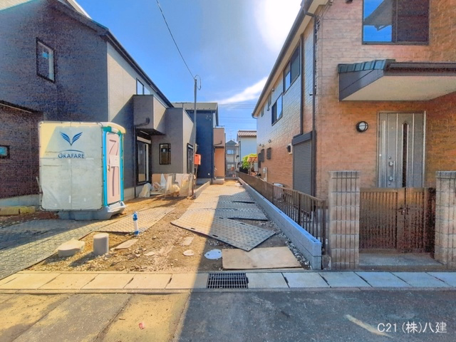 千葉県松戸市松飛台の新築戸建て外構写真 2026年4月16日撮影