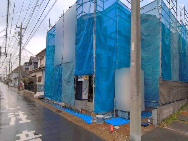 千葉県松戸市松飛台の新築戸建てシート写真 2026年3月24日撮影