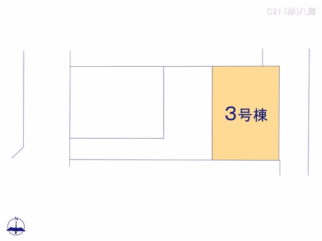 千葉県松戸市松飛台の新築戸建て全体区画図 ※図面と異なる場合は現況を優先