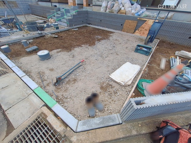 千葉県松戸市小金原1丁目の新築戸建て外構写真 2026年1月14日撮影