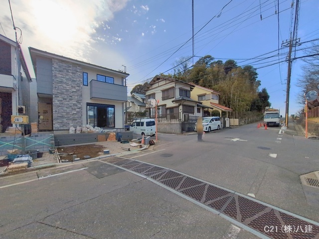 千葉県松戸市小金原1丁目の新築戸建て外構写真 2026年1月14日撮影