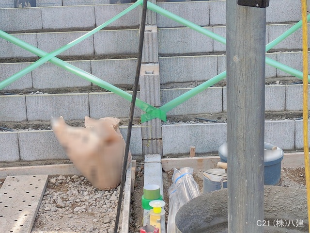 千葉県松戸市小金原1丁目の新築戸建て外構写真 2026年1月14日撮影