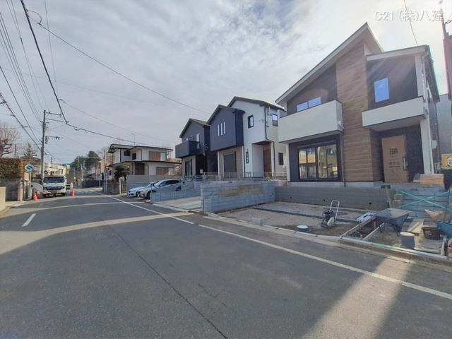 千葉県松戸市小金原１丁目の新築戸建て外構写真 2026年1月14日撮影