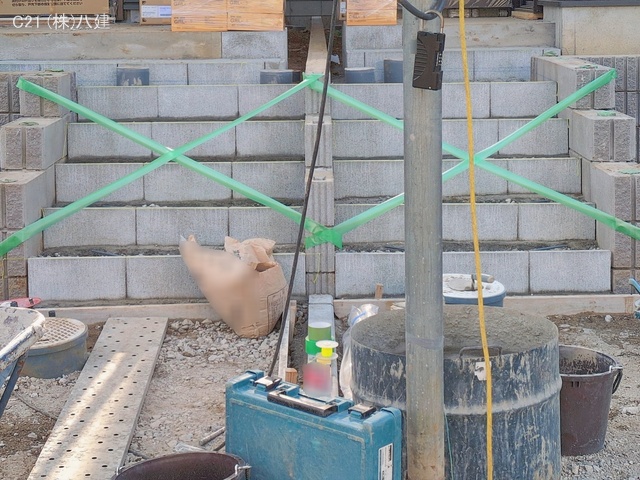 千葉県松戸市小金原１丁目の新築戸建て外構写真 2026年1月14日撮影