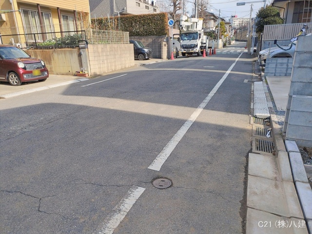 千葉県松戸市小金原１丁目の新築戸建て外構写真 2026年1月14日撮影