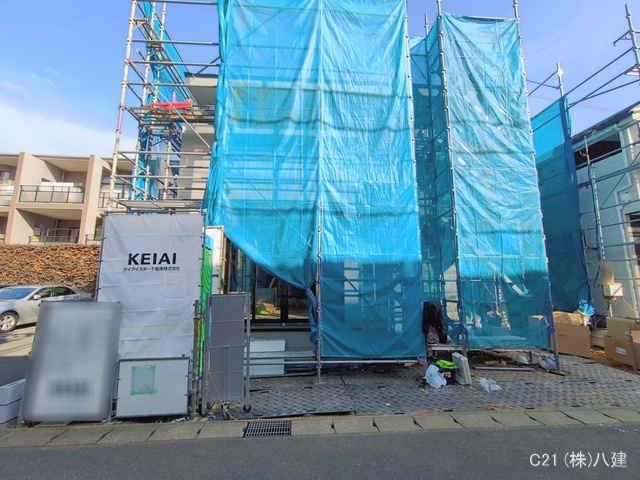 千葉県松戸市胡録台の新築戸建てシート写真 2026年1月14日撮影