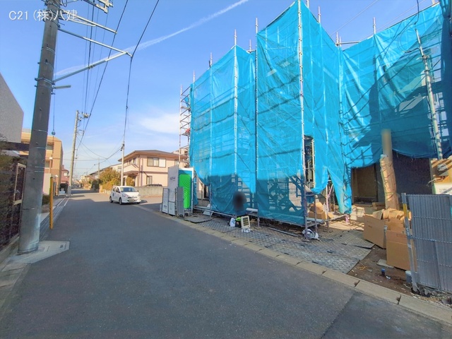千葉県松戸市胡録台の新築戸建てシート写真 2026年1月14日撮影