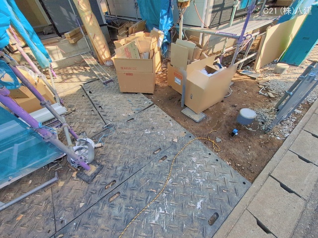 千葉県松戸市胡録台の新築戸建てシート写真 2026年1月14日撮影